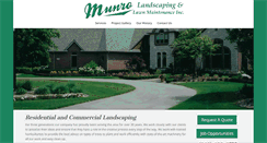 Desktop Screenshot of munrolandscaping.com
